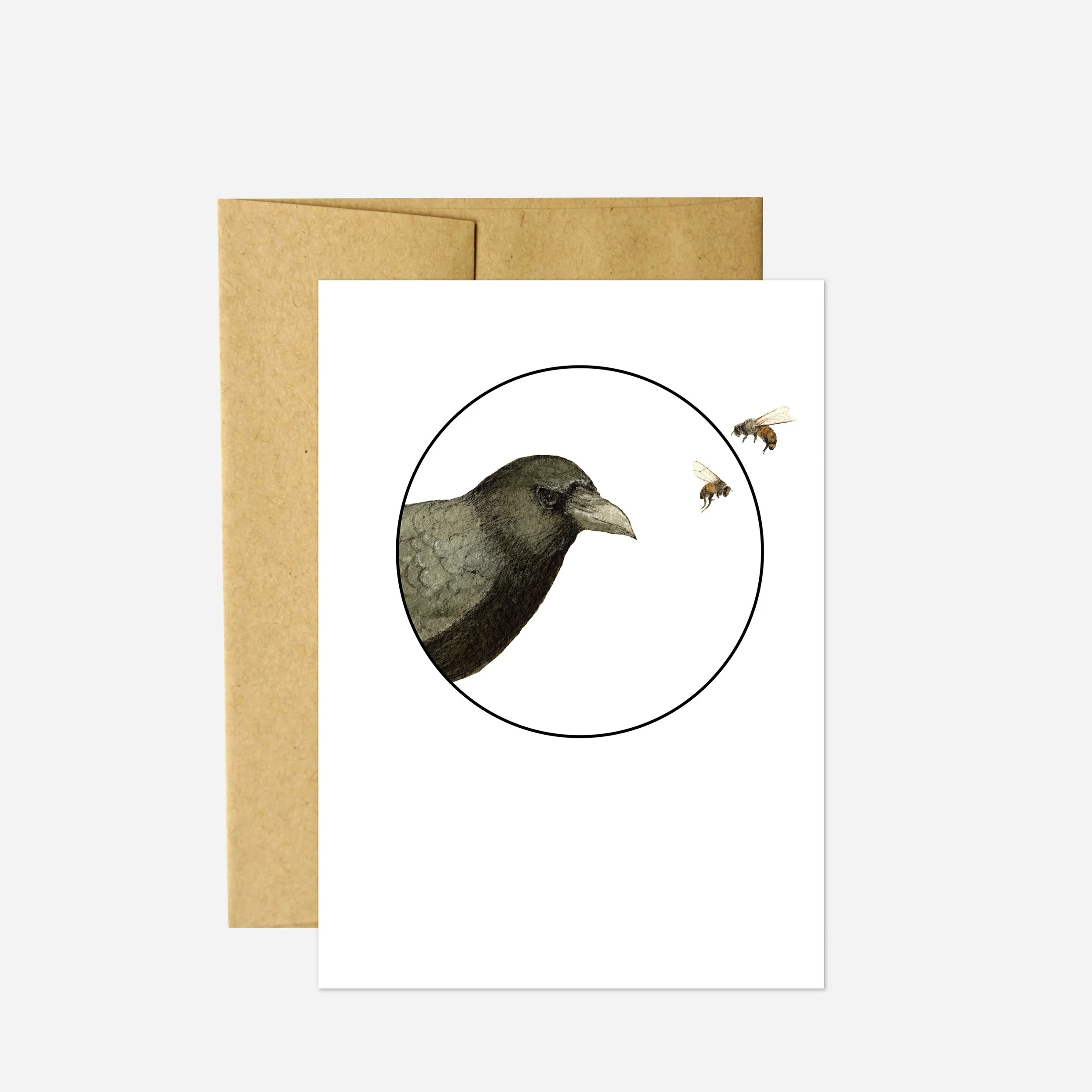 Crow and the Bees Card — Polanshek of the Hills